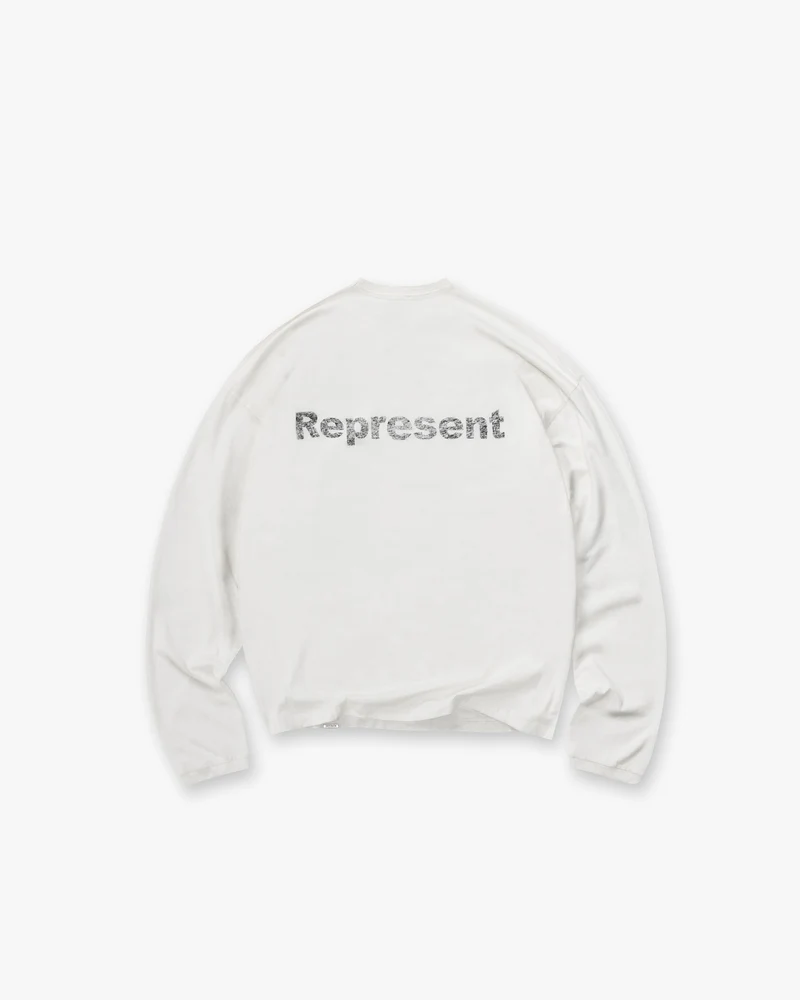 Lowercase Logo Long Sleeve T-Shirt - Flat White