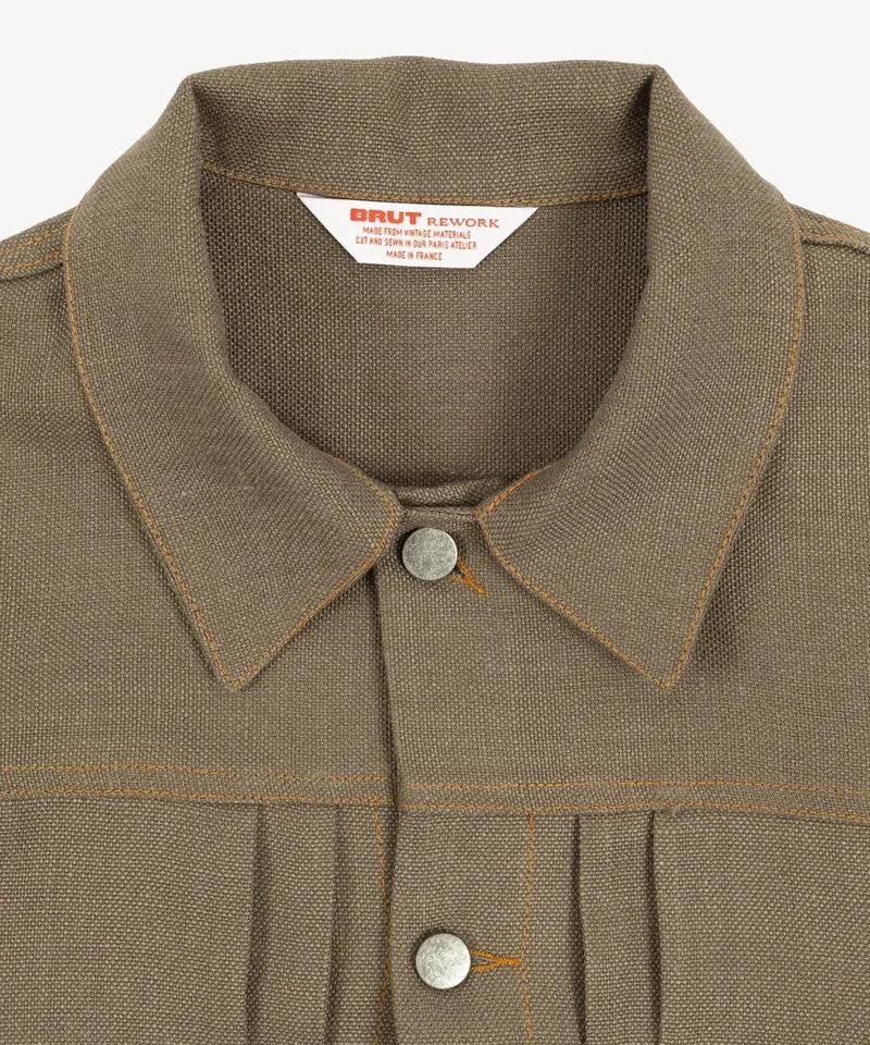 REWORK® DOUBLE PLEATED LINEN JACKET