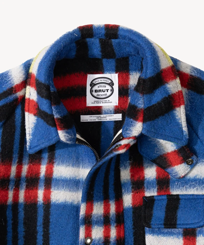 REWORK® WOOL PLAID JACKET - N° 017