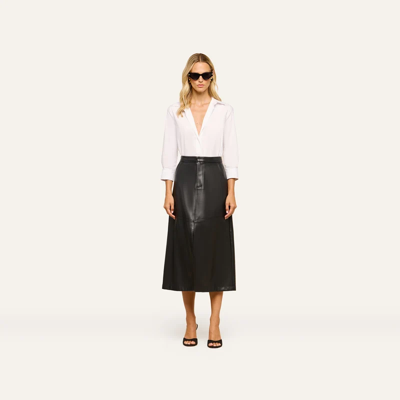 Robyn Vegan Leather Skirt