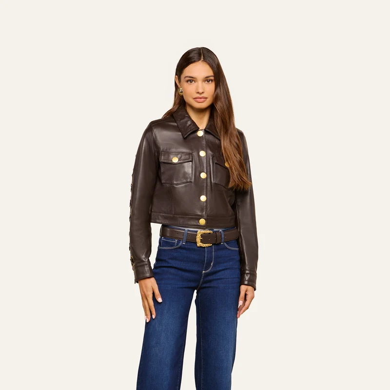 Luci Fringed Leather Jacket
