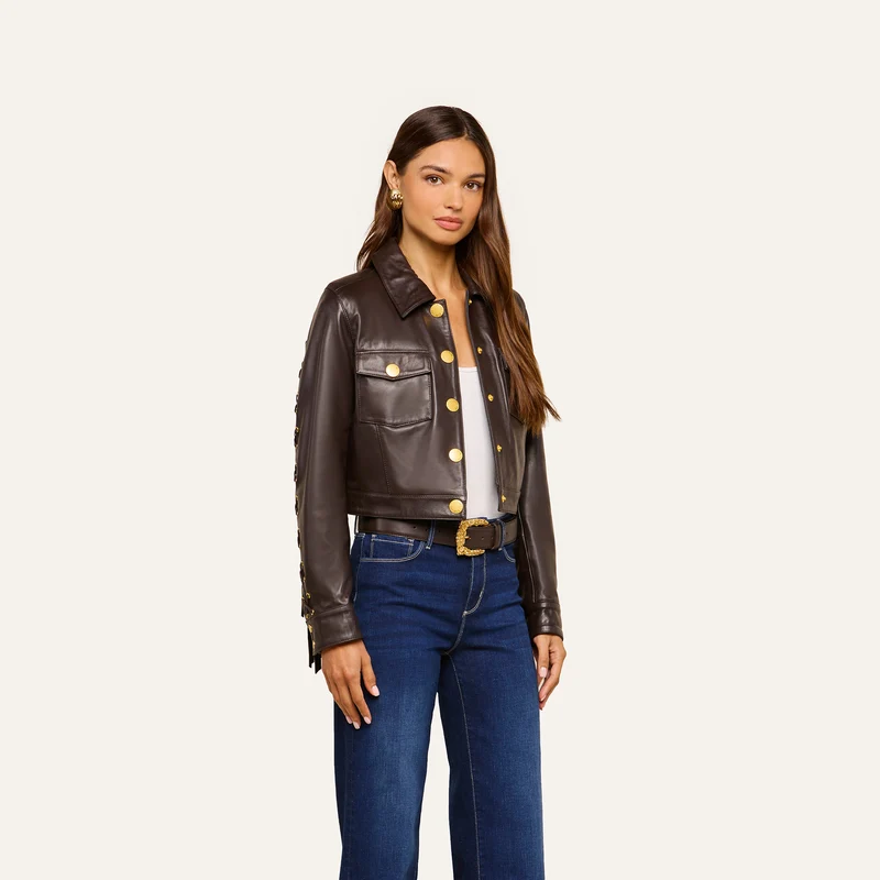 Luci Fringed Leather Jacket