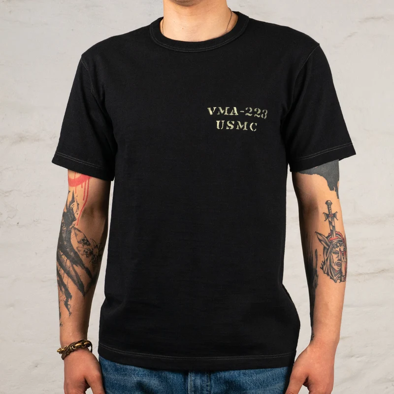 Slub Yarn T-Shirt VMA-223 Schwarz