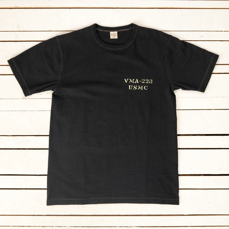 Slub Yarn T-Shirt VMA-223 Schwarz