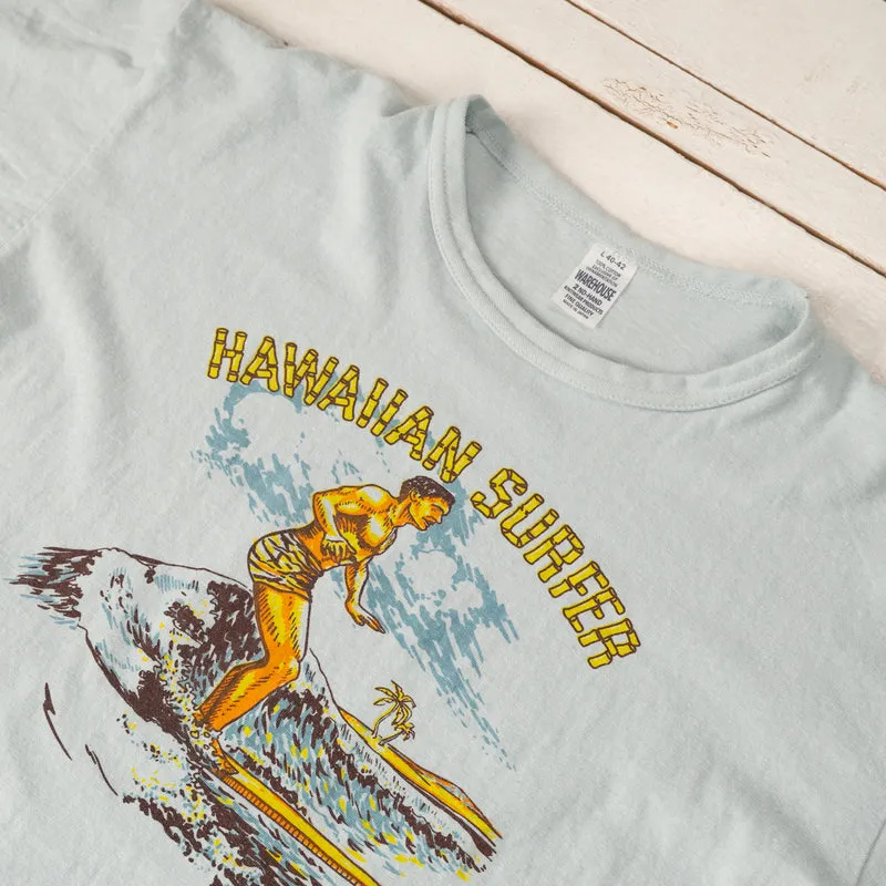 Second Hand Series Hawaiian Surfer T-Shirt Sax