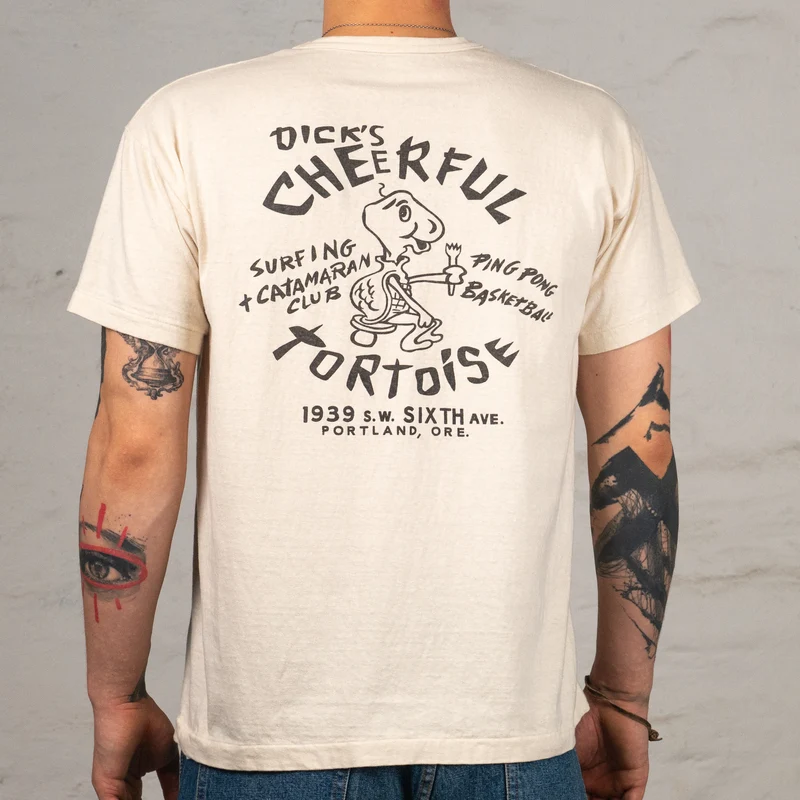 Second Hand Series Tortoise T-Shirt Cream