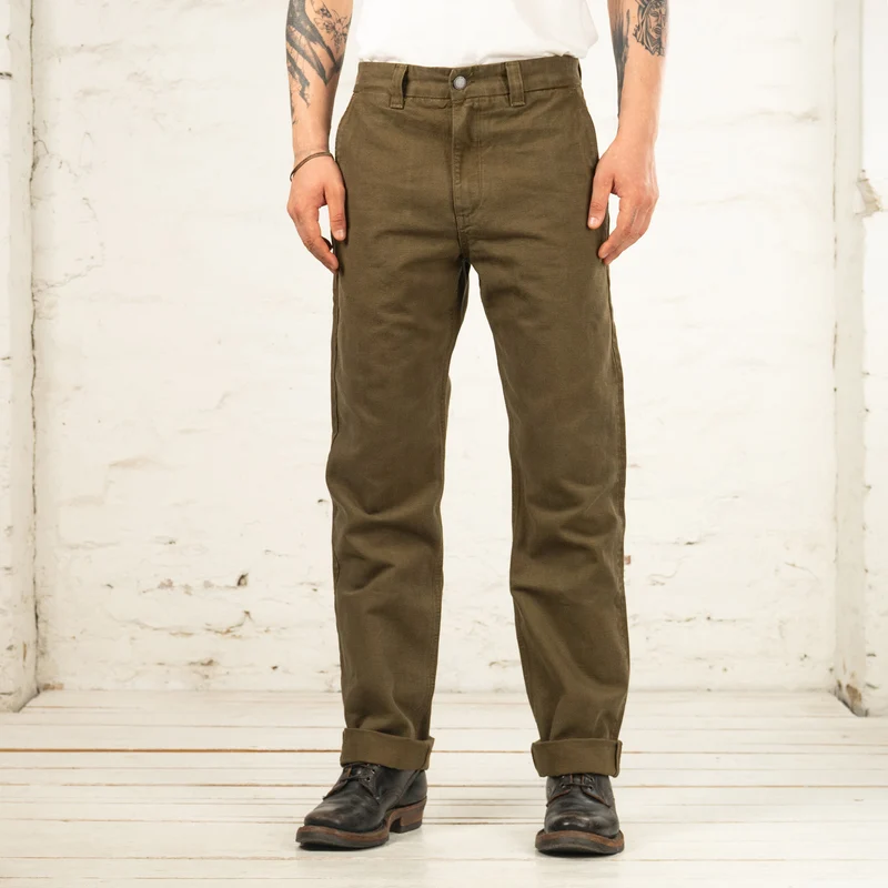 Deck Pant 14 oz. Slub Army