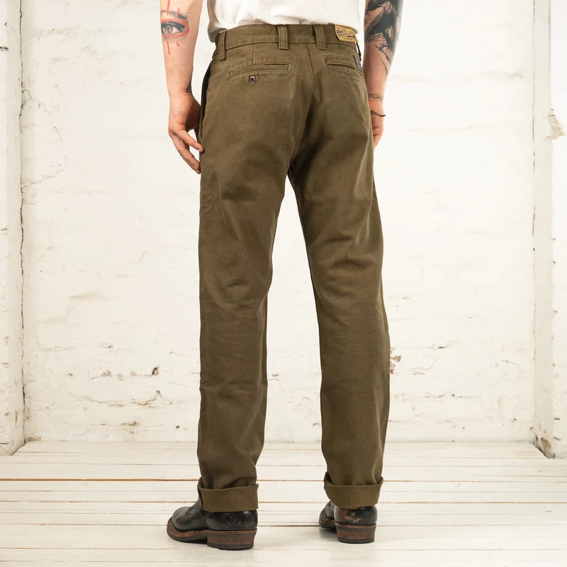Deck Pant 14 oz. Slub Army
