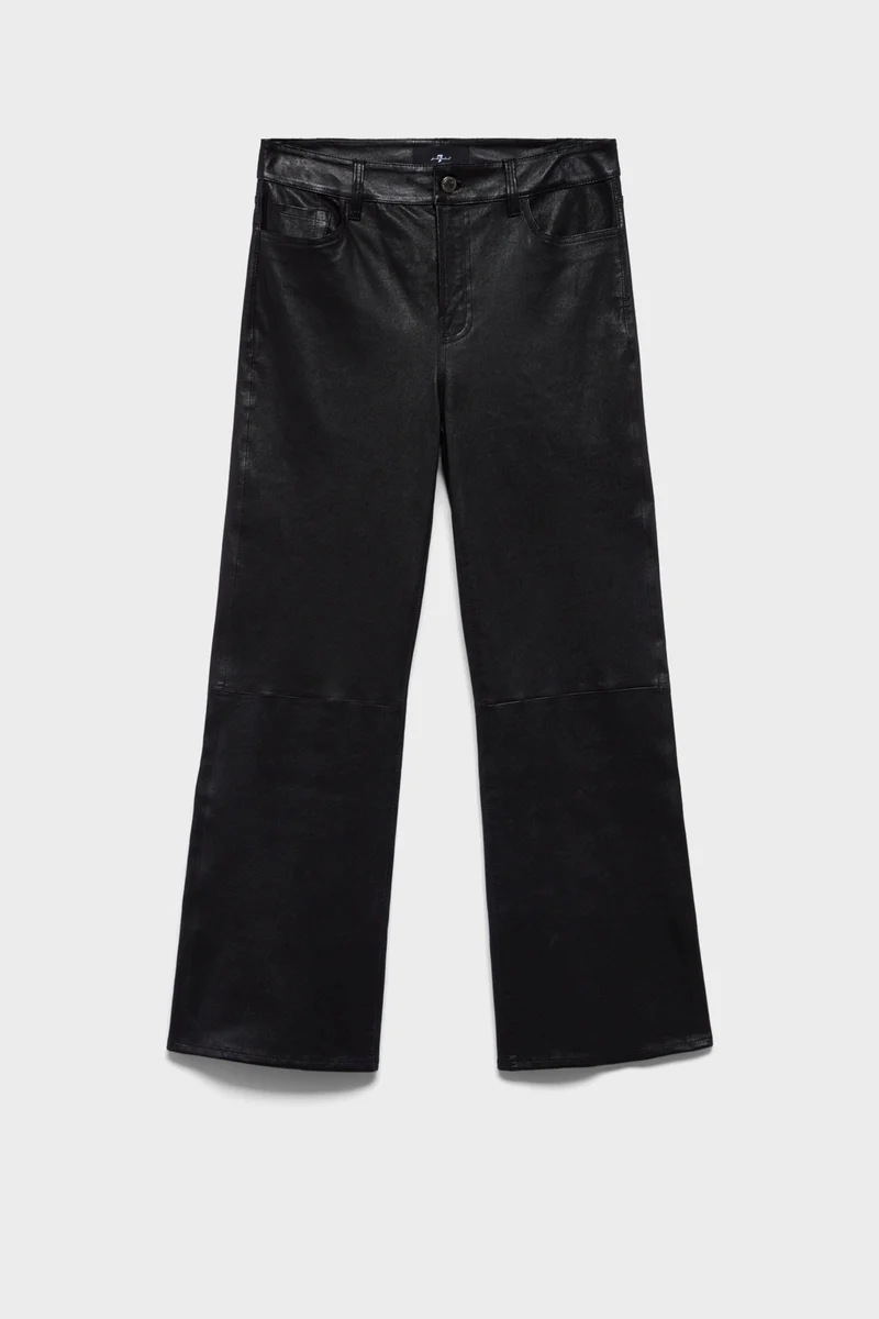 CROPPED BOOT in Leather Black