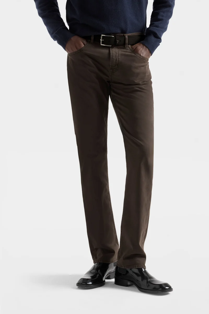 THE STRAIGHT in Luxe Performance Sateen Molasses