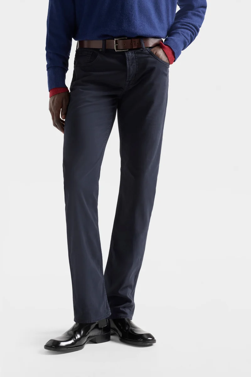 THE STRAIGHT in Luxe Performance Sateen Navy