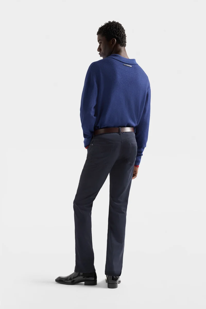 THE STRAIGHT in Luxe Performance Sateen Navy
