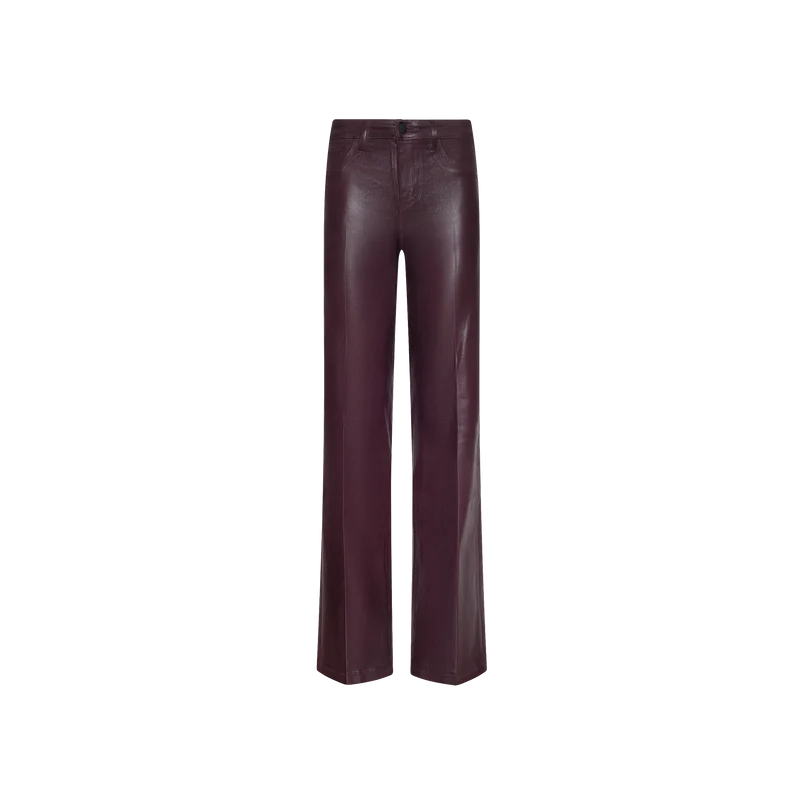 Clayton Coated Wide-Leg Jean
