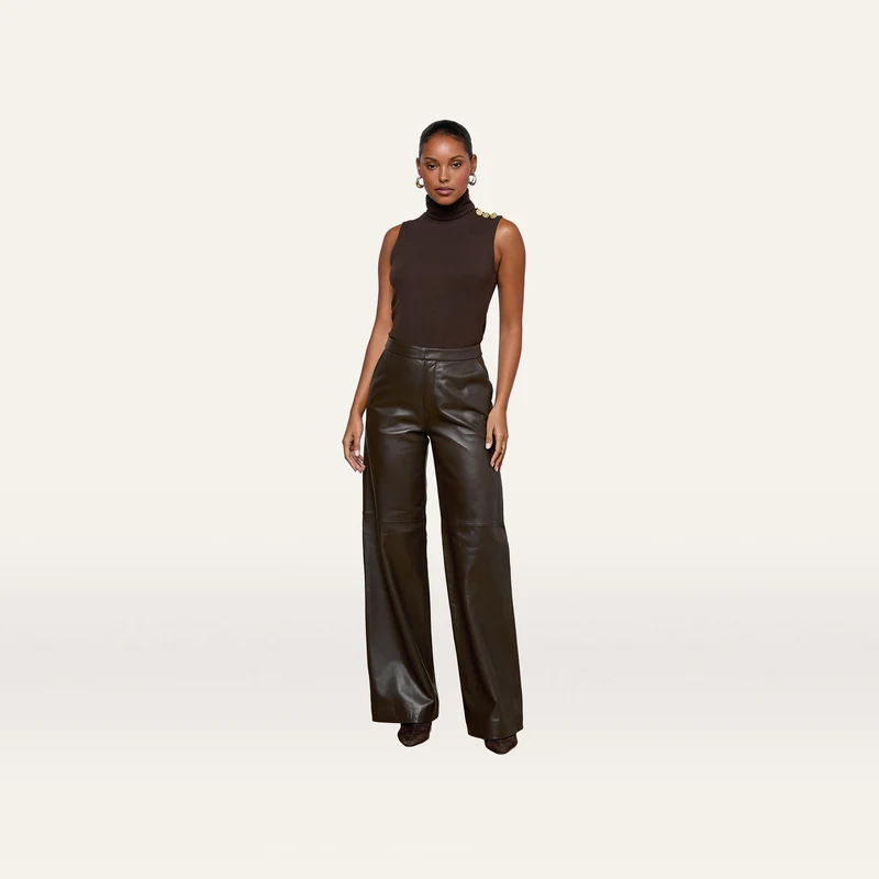 Livvy Leather Trouser