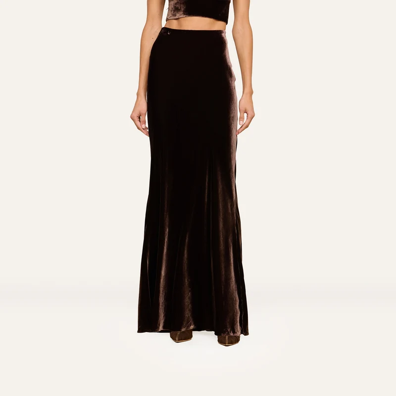 Zeta Velvet Maxi Skirt