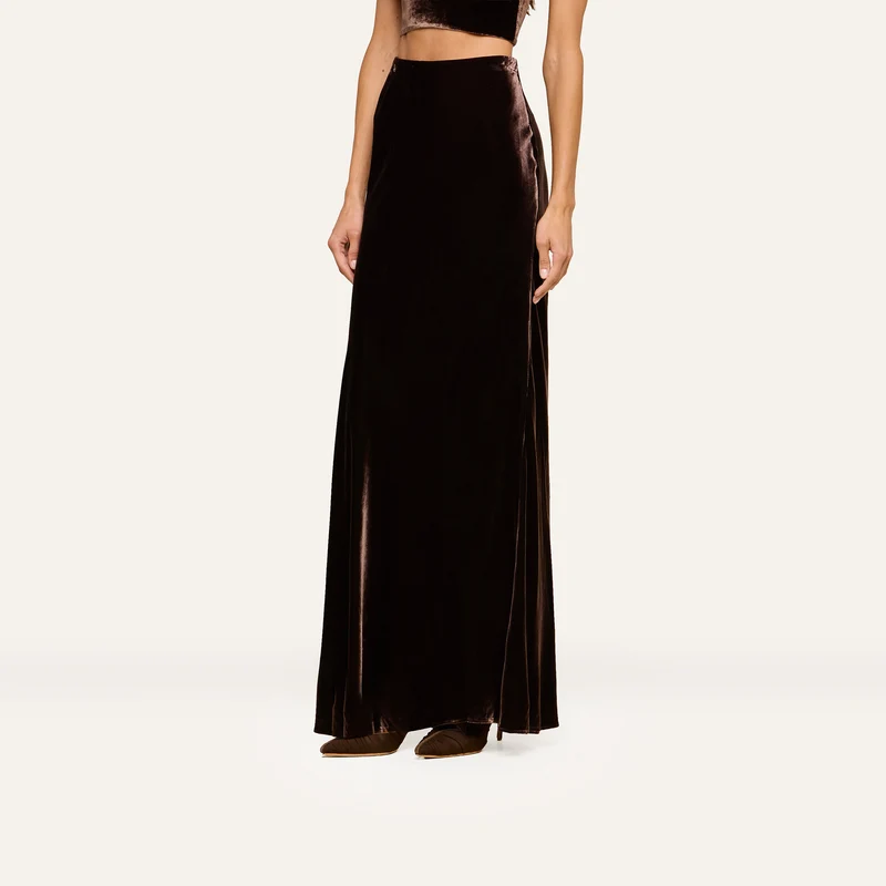 Zeta Velvet Maxi Skirt