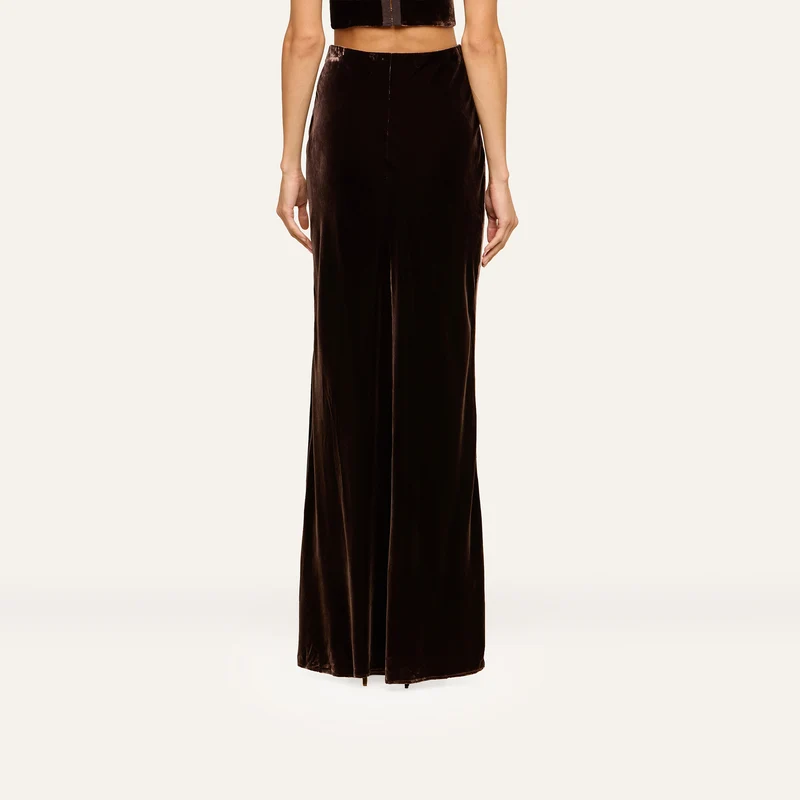 Zeta Velvet Maxi Skirt