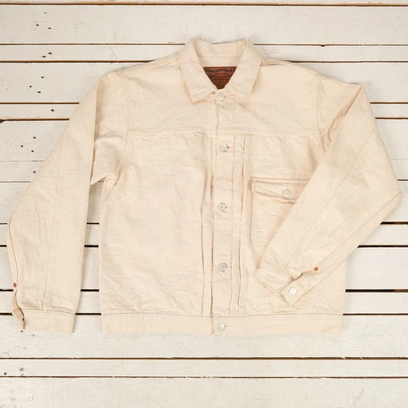 GL3 15 oz. Selvedge Type I Denim Jacket Ecru