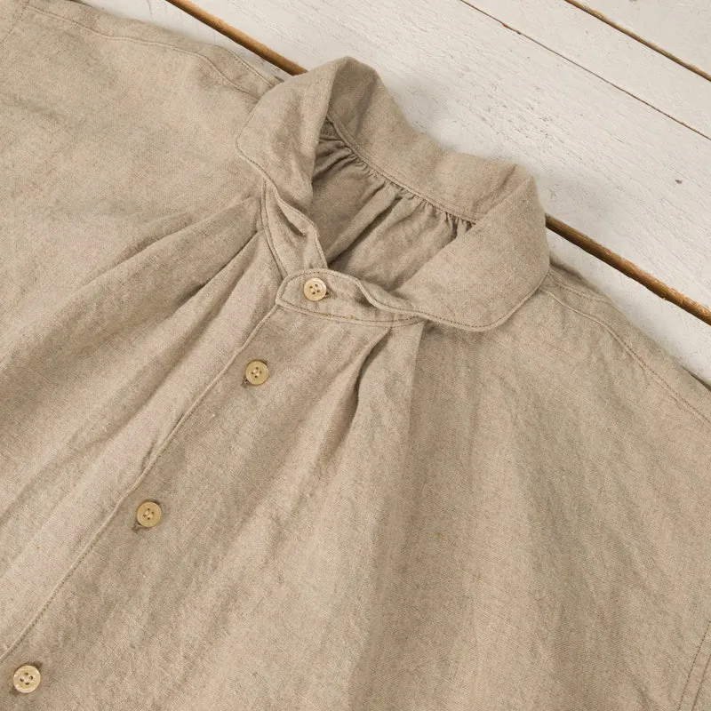 The 2 Monkeys Linen Cambrai Shirt Ecru