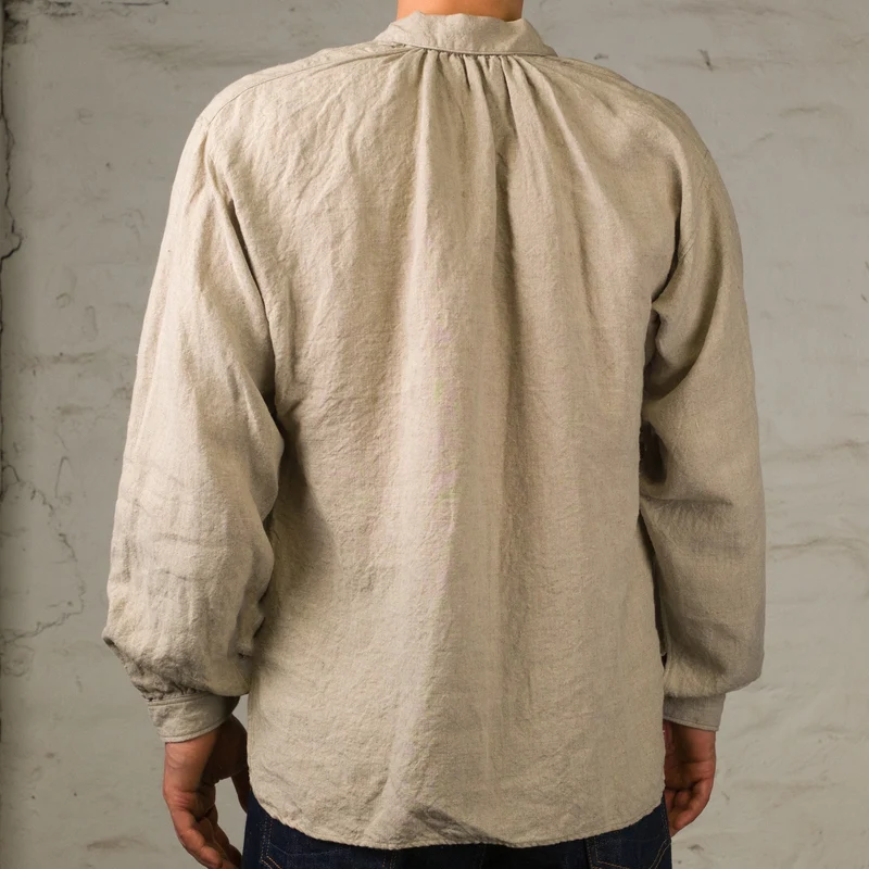 The 2 Monkeys Linen Cambrai Shirt Ecru