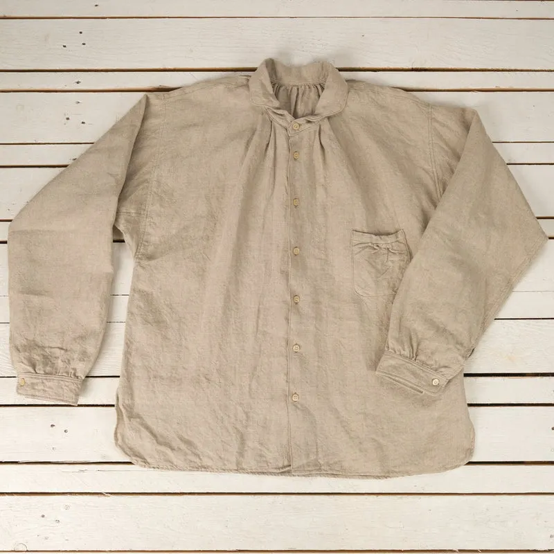 The 2 Monkeys Linen Cambrai Shirt Ecru