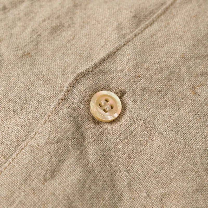The 2 Monkeys Linen Cambrai Shirt Ecru