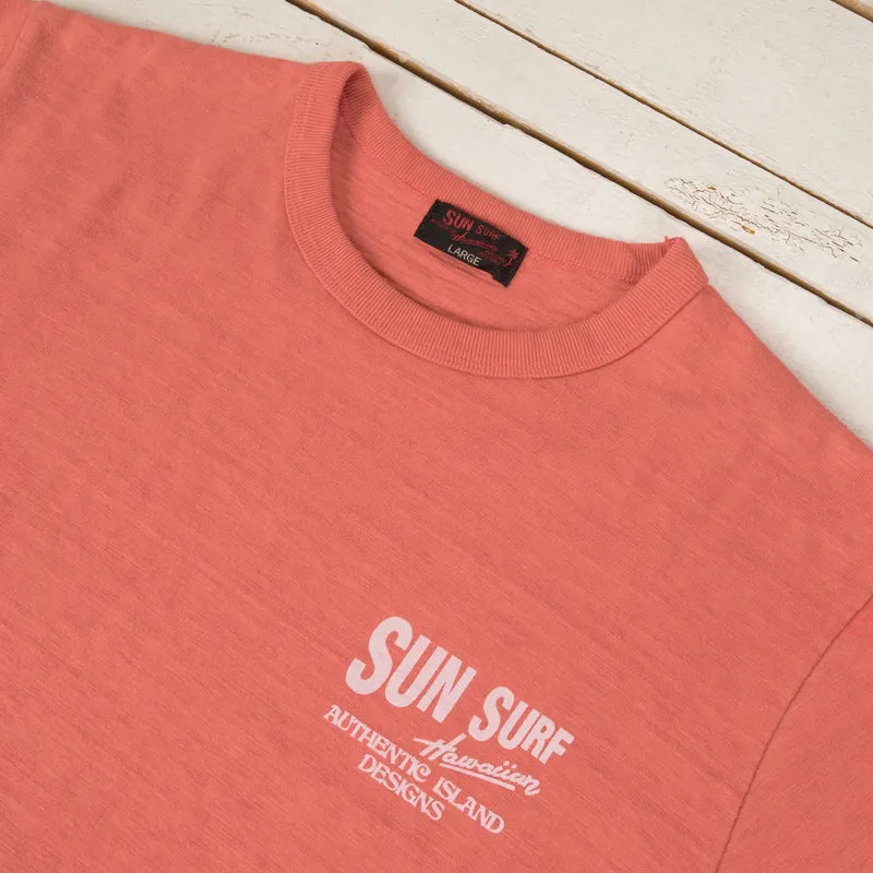 "Hata Shoten Logo" Heavy Slub T-Shirt Rot