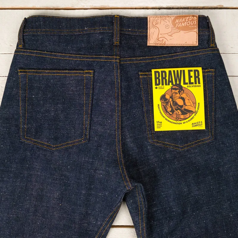 Weird Guy Brawler 17 oz. Selvedge Indigo