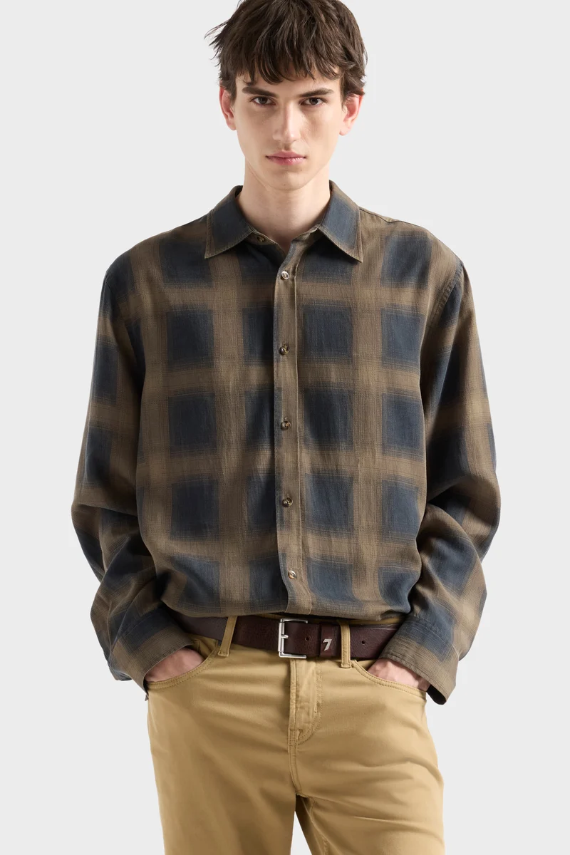 CLASSIC BUTTON UP SHIRT in Fluid Cottage