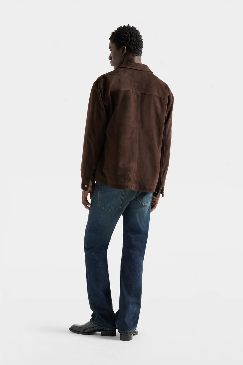 OVERSHIRT in Suede Espresso
