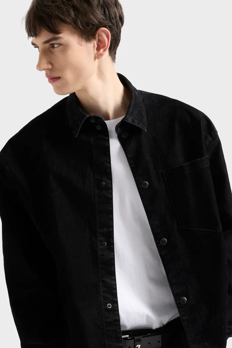 OVERSHIRT in Flock Denim Lava Rocks