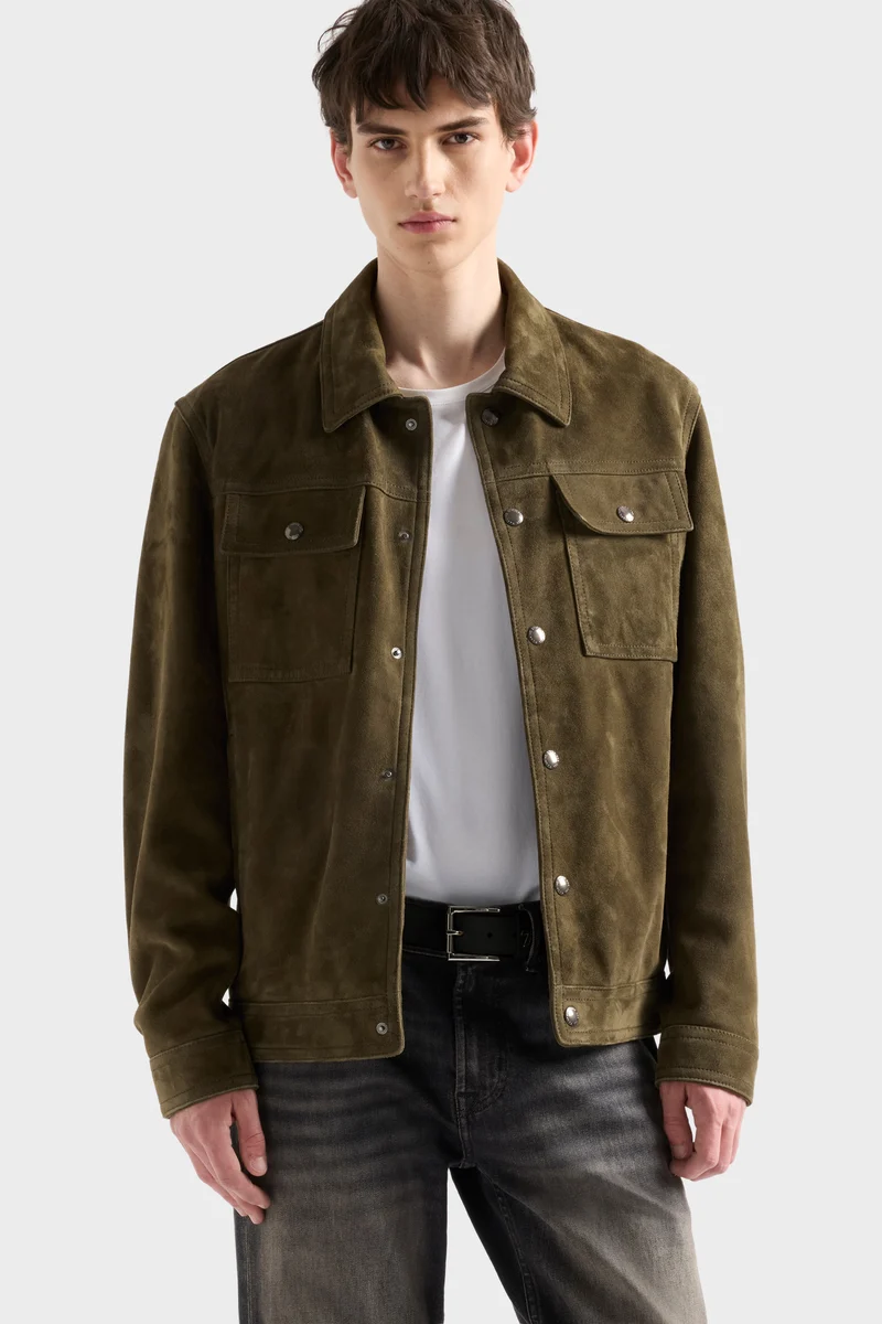 MODERN TRUCKER in Suede Military
