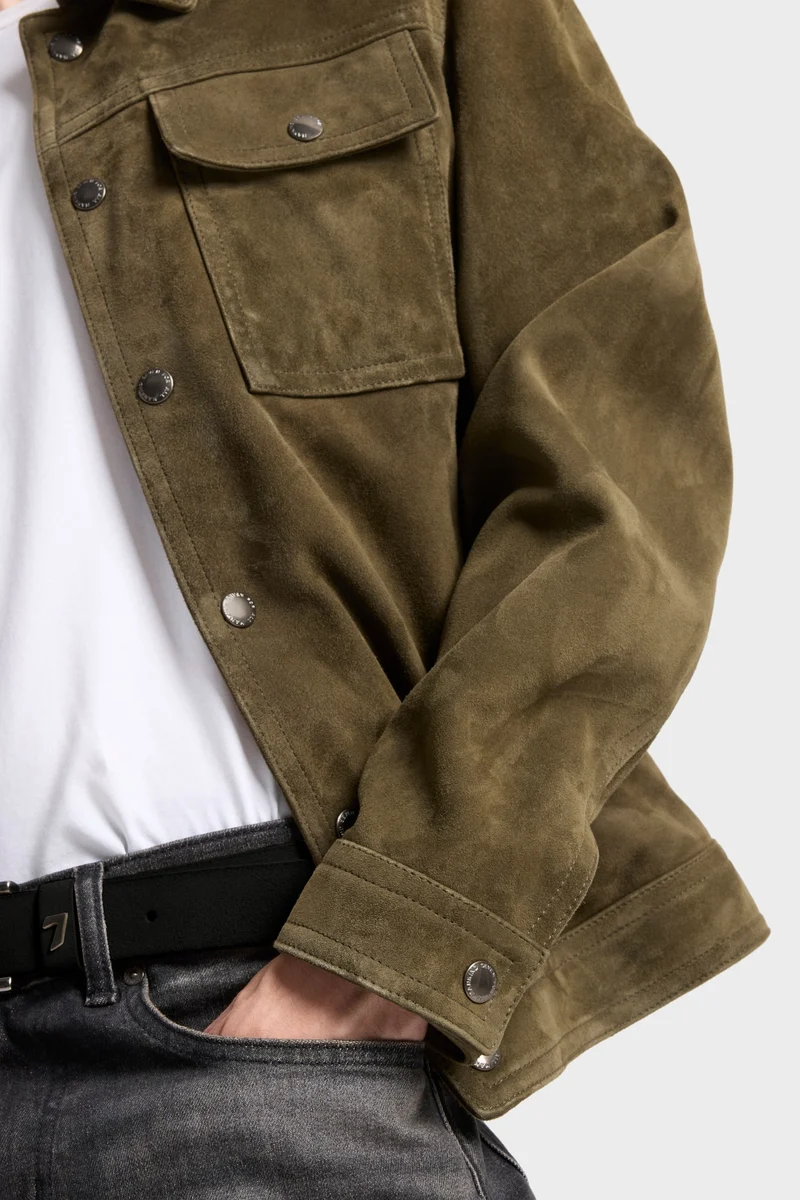 MODERN TRUCKER in Suede Military