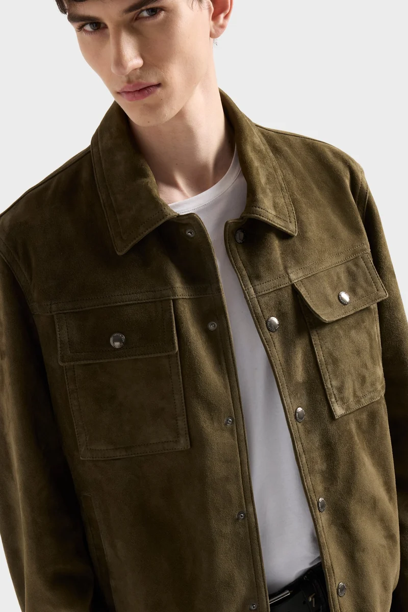 MODERN TRUCKER in Suede Military