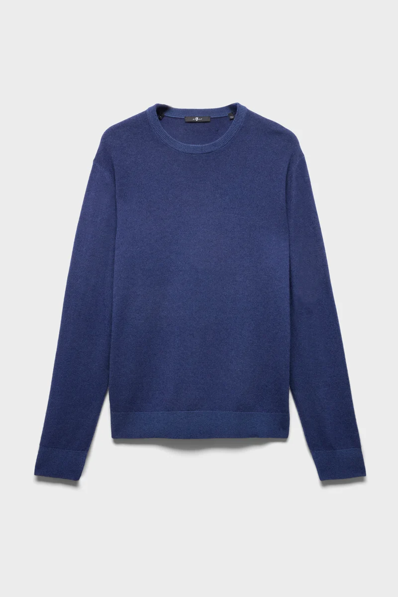 CREWNECK SWEATER in Wool Lapis