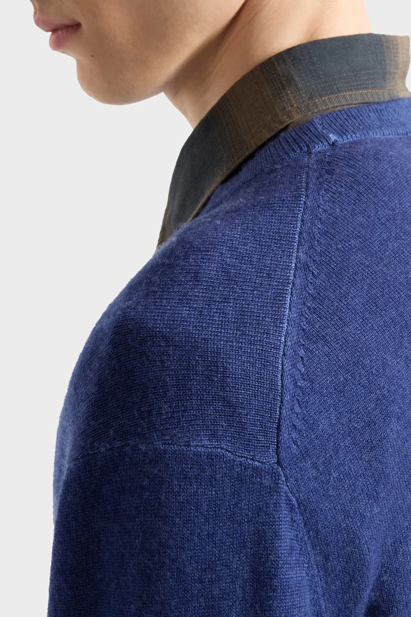 CREWNECK SWEATER in Wool Lapis