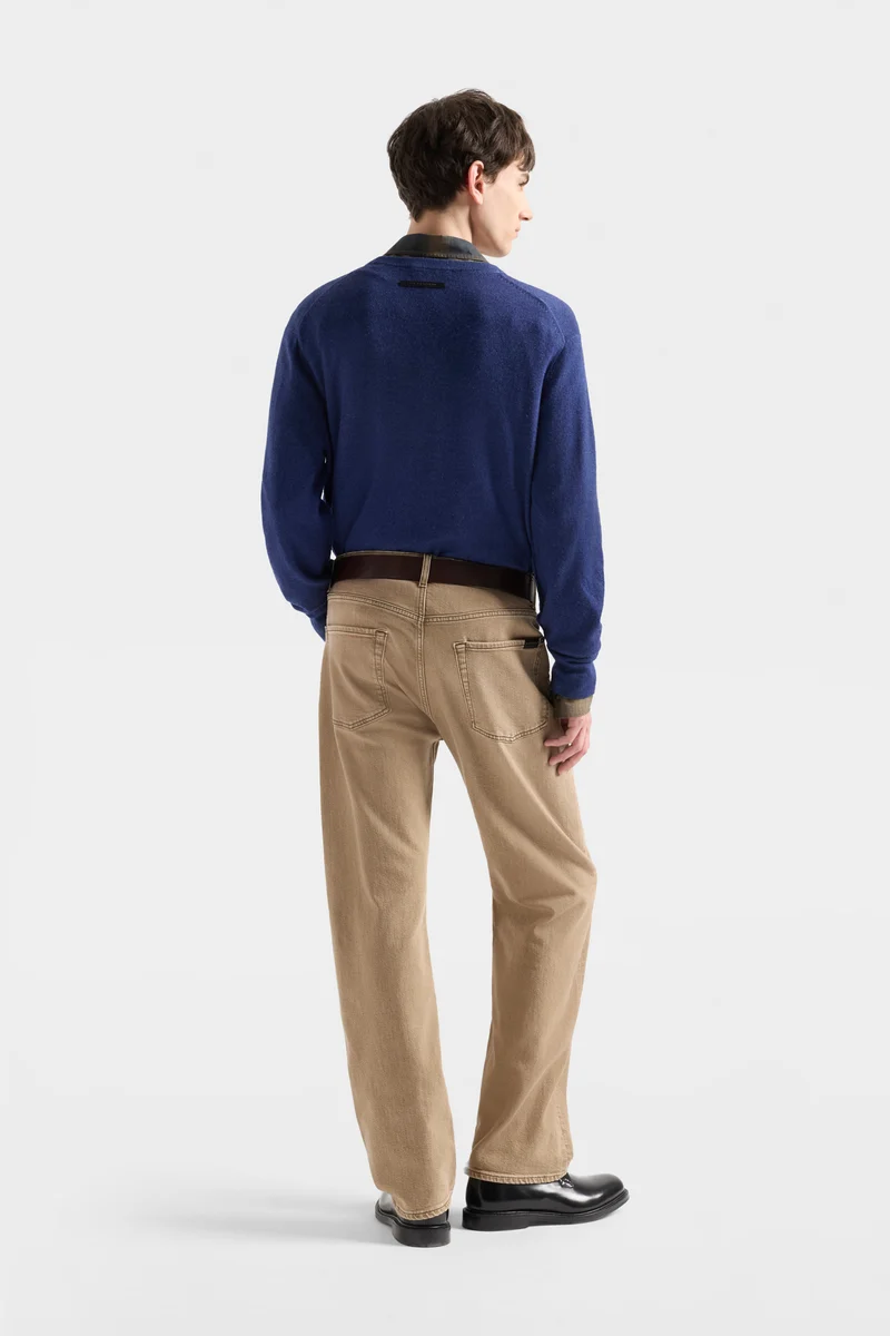 CREWNECK SWEATER in Wool Lapis