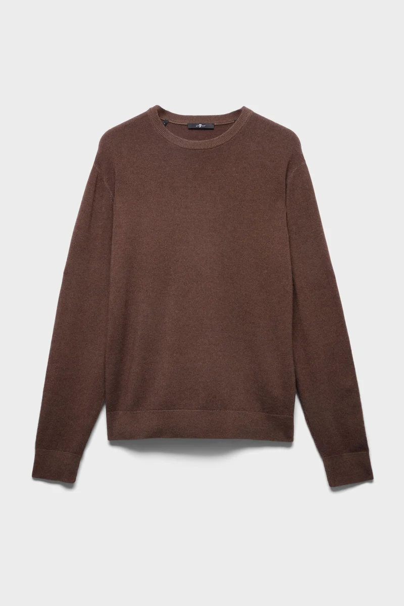 CREWNECK SWEATER in Wool Espresso
