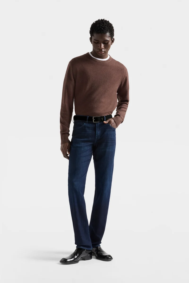 CREWNECK SWEATER in Wool Espresso