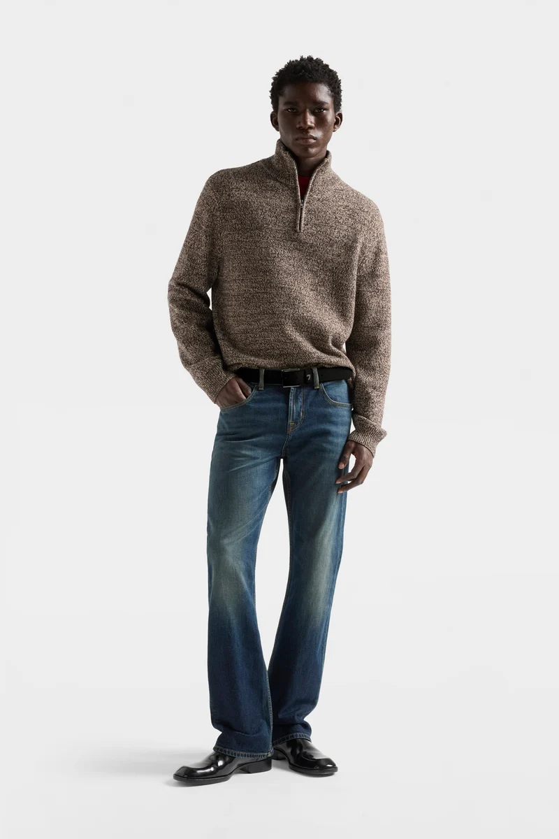 CREWNECK SWEATER in Wool Burgundy