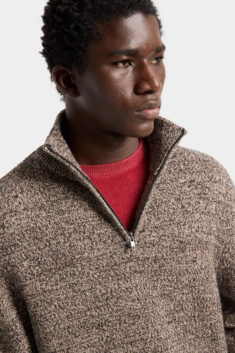 CREWNECK SWEATER in Wool Burgundy