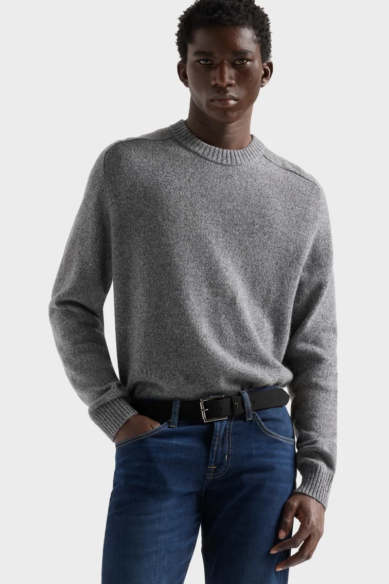 CREWNECK SWEATER in Cashmere Wolf