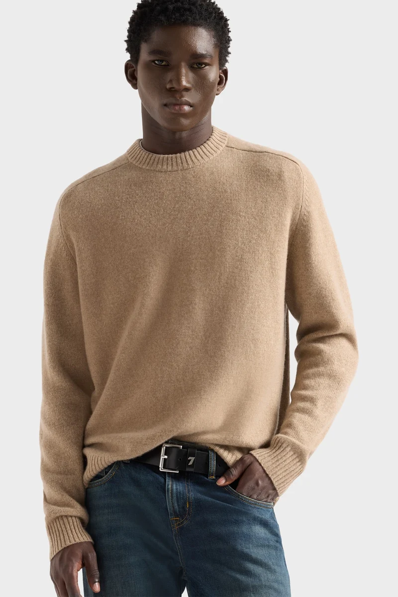 CREWNECK SWEATER in Cashmere Oat