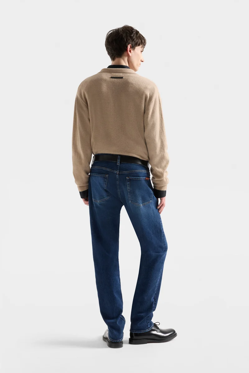 BUTTON POLO in Cashmere Oat