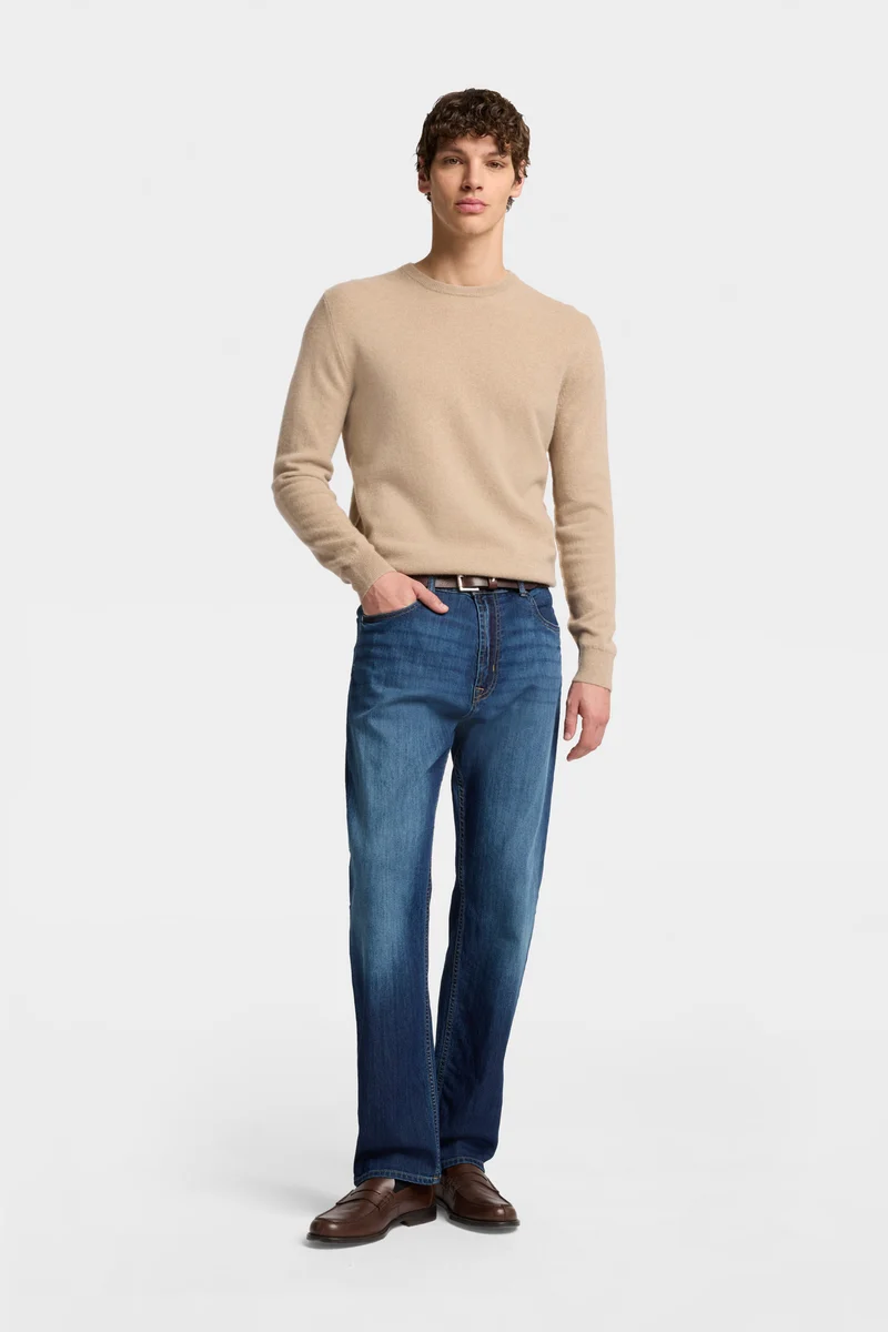 CREWNECK SWEATER in Cashmere Umber