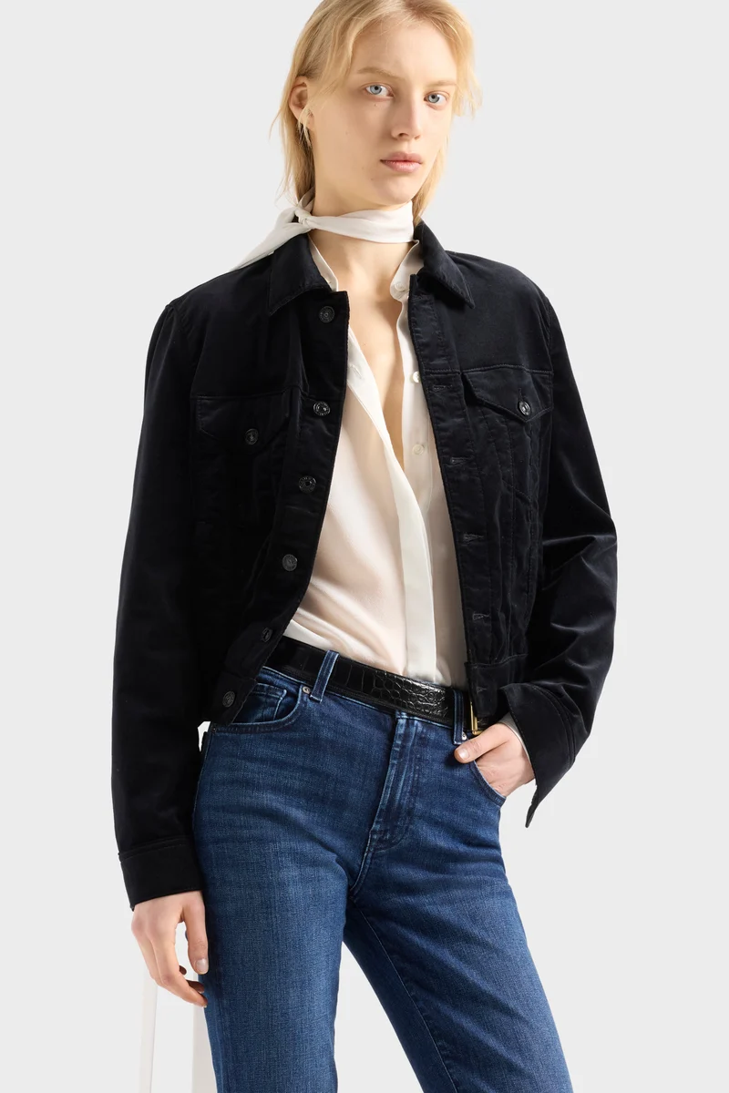 ADI TRUCKER JACKET in Velvet Black