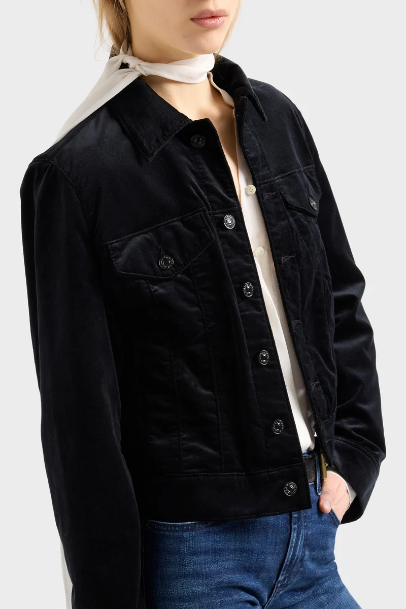 ADI TRUCKER JACKET in Velvet Black