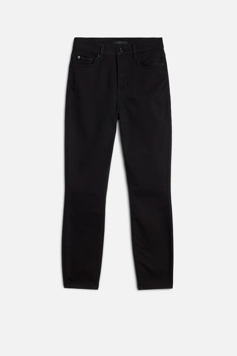 High Waist Ankle Skinny in Night Black
