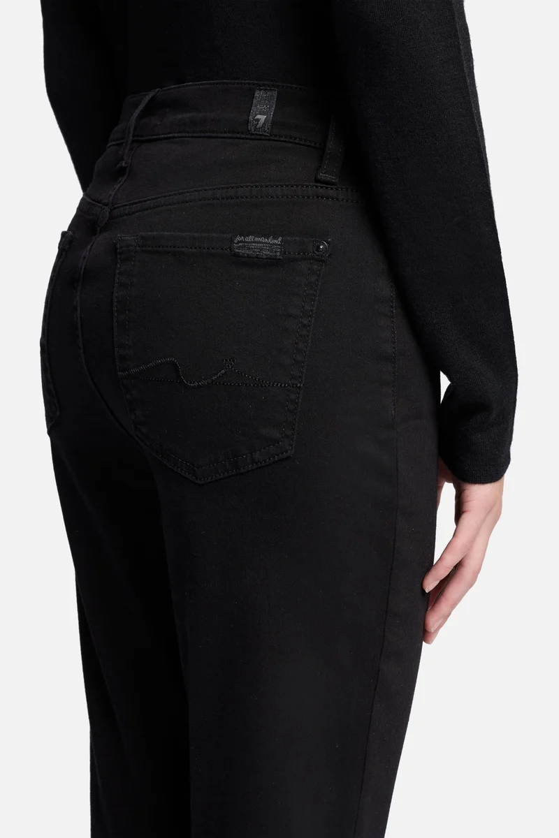 High Waist Ankle Skinny in Night Black