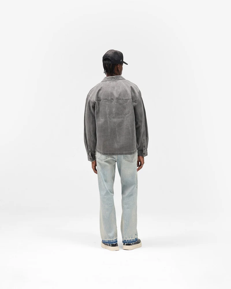 Washed Cotton Shirt - Jet Black